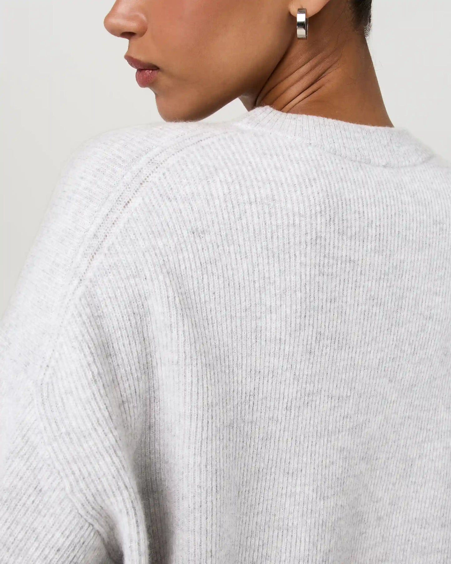 Émilie Cashmere Oversized Rib Crew