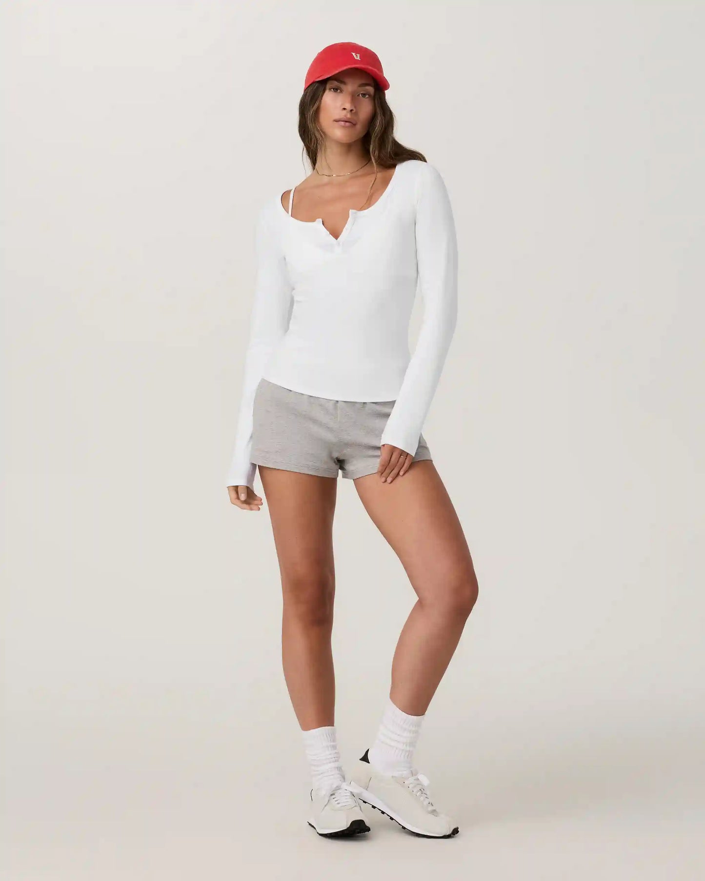 Long Sleeve Everyday Cotton Stretch Henley