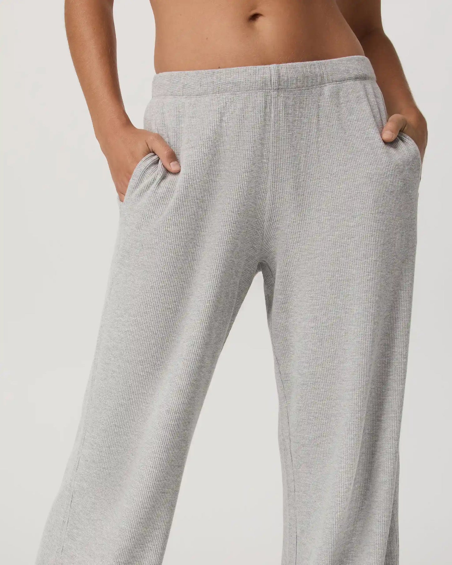 Waffle Wideleg Pant