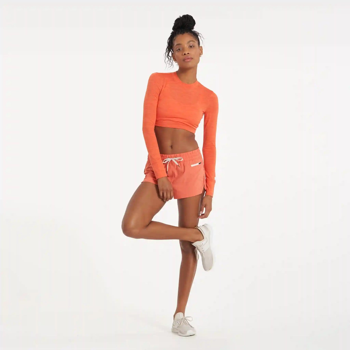 Long-Sleeve Lux Crop Tee