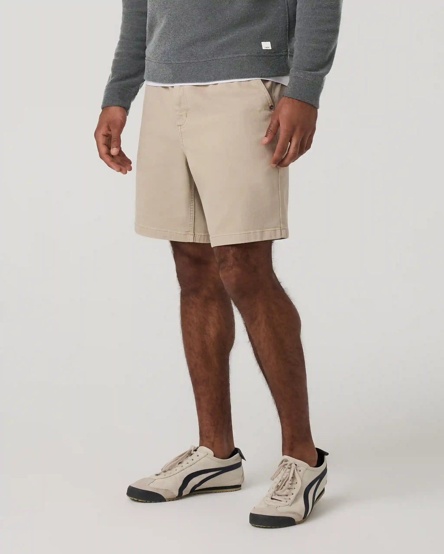 Benton Twill Elastic Waist Short 8"