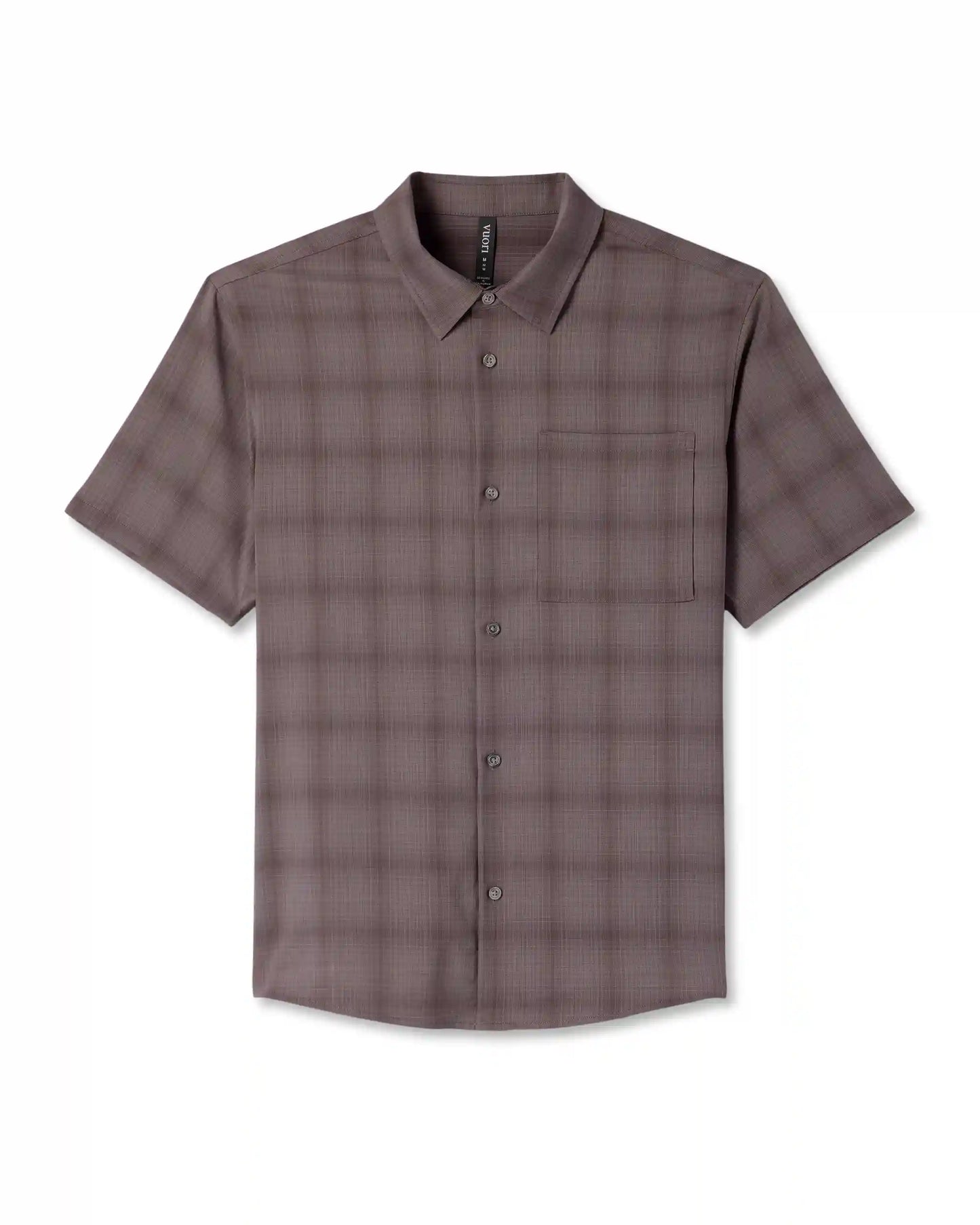 Short Sleeve Plaid Button Down Shirt