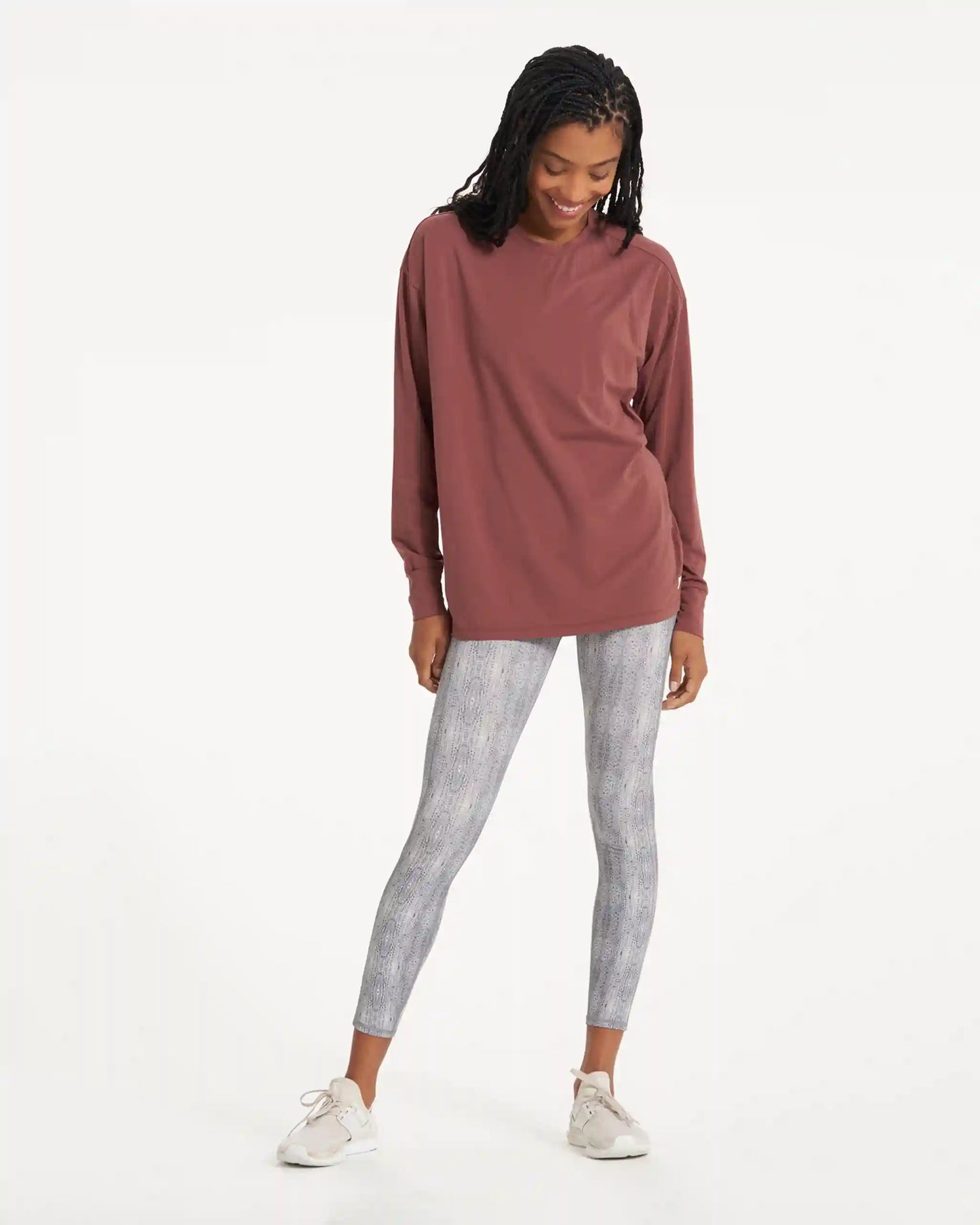 Long-Sleeve Feather Tee