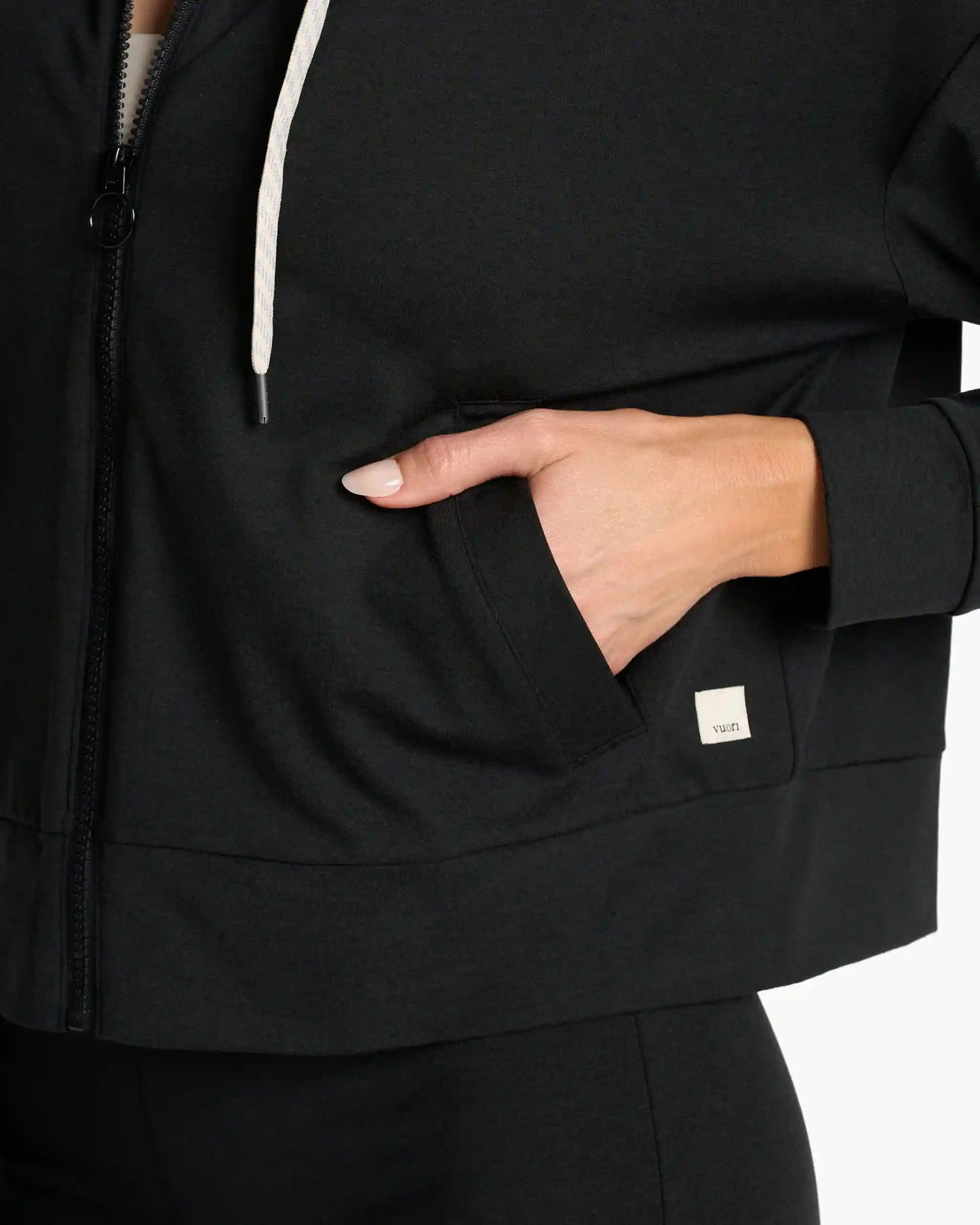 Granite Cropped Hoodie
