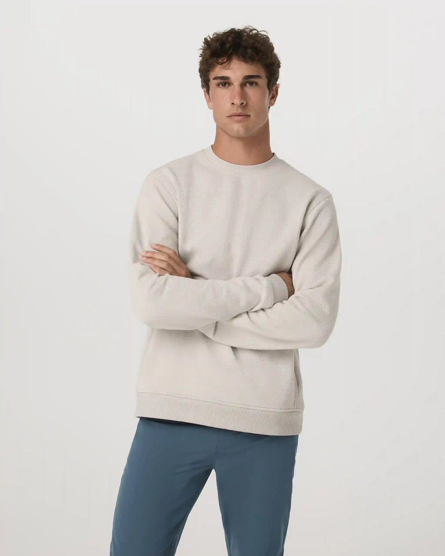 Pique Fleece Crew