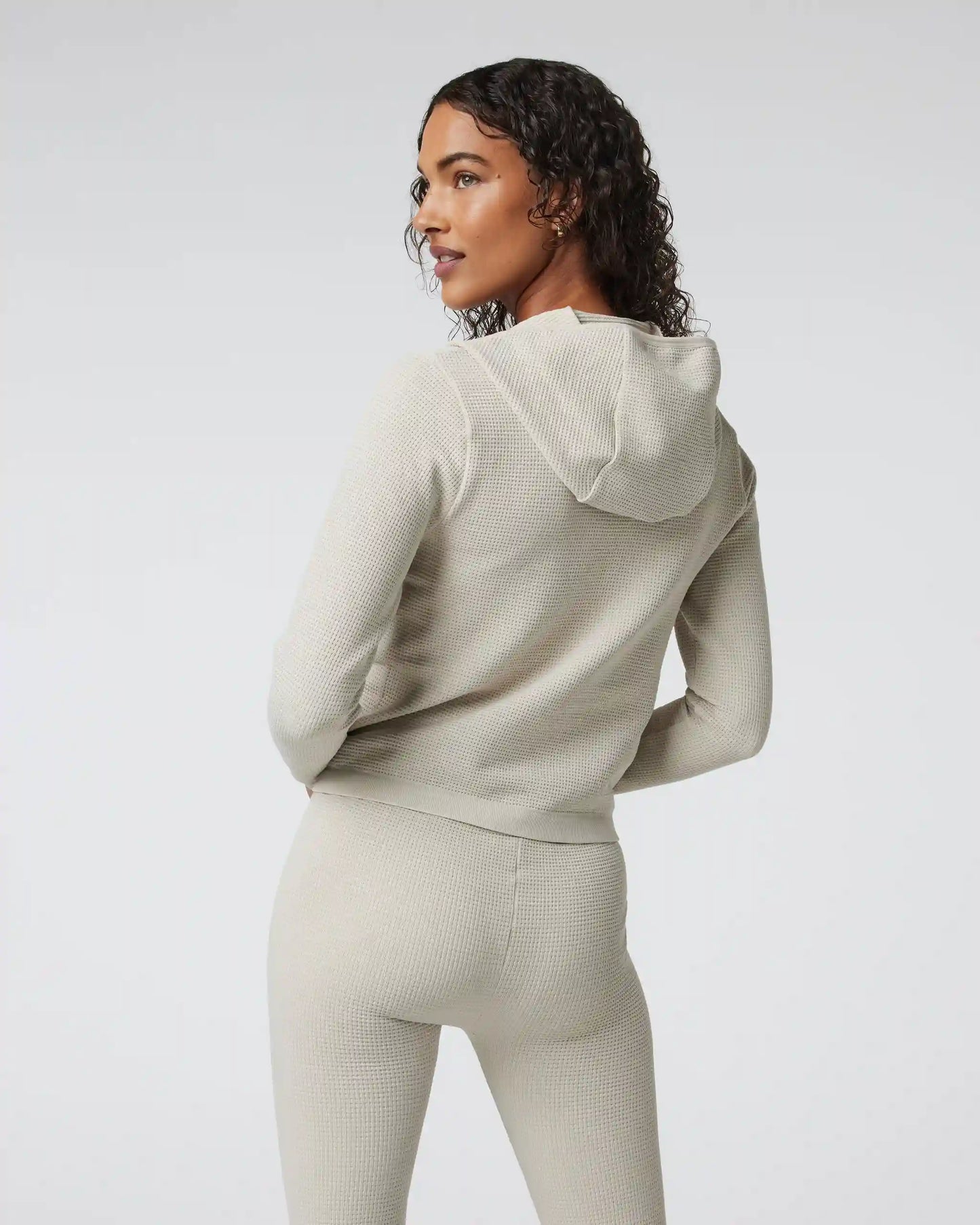 Waffle Seamless Zip Hoodie