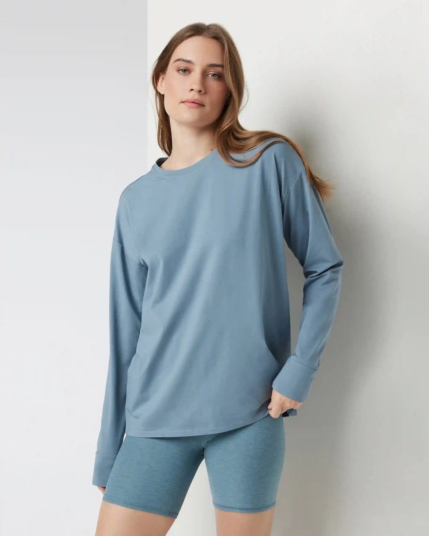 Long-Sleeve Feather Tee