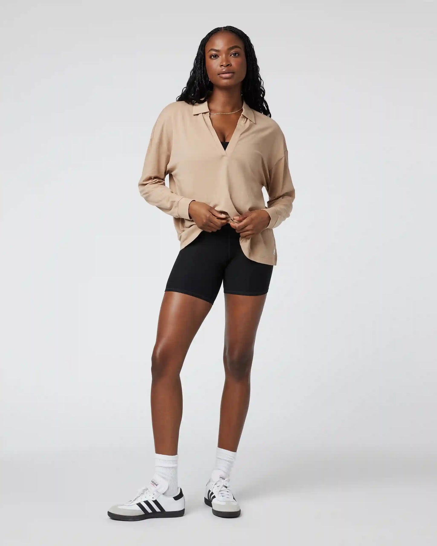 Long Sleeve Sutton Relaxed Polo