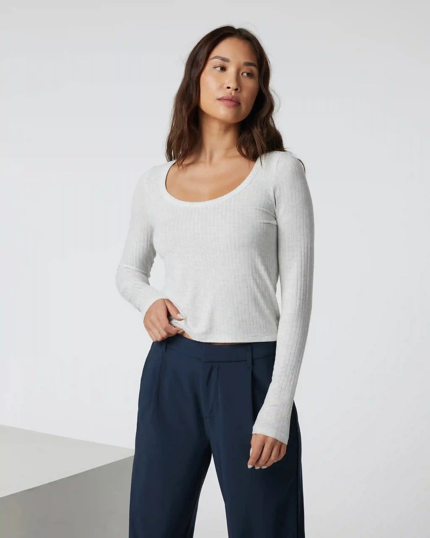 Long Sleeve Plie Top