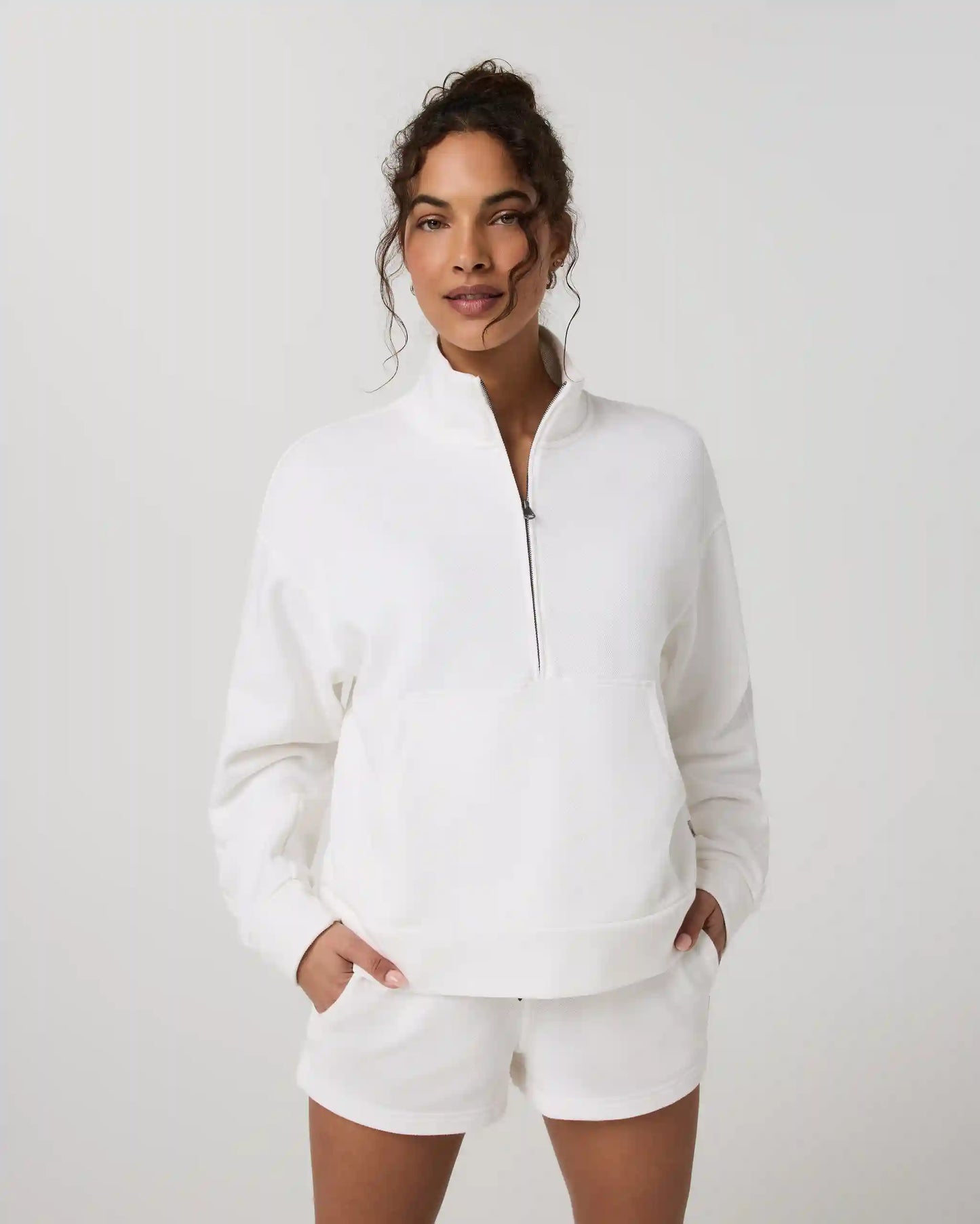 Pique Fleece Half Zip