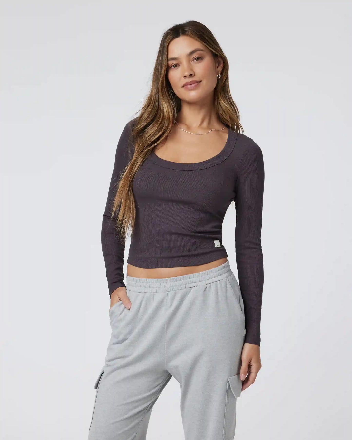 Long Sleeve Pose Scoop Tee