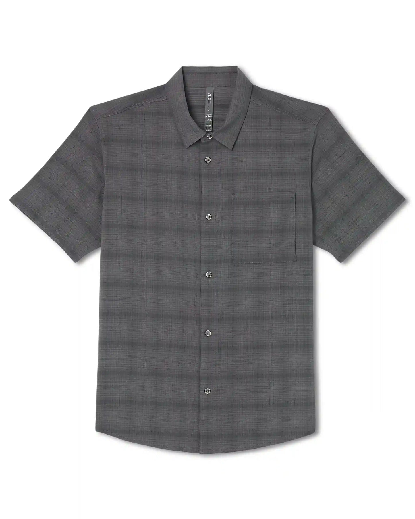 Short Sleeve Plaid Button Down Shirt