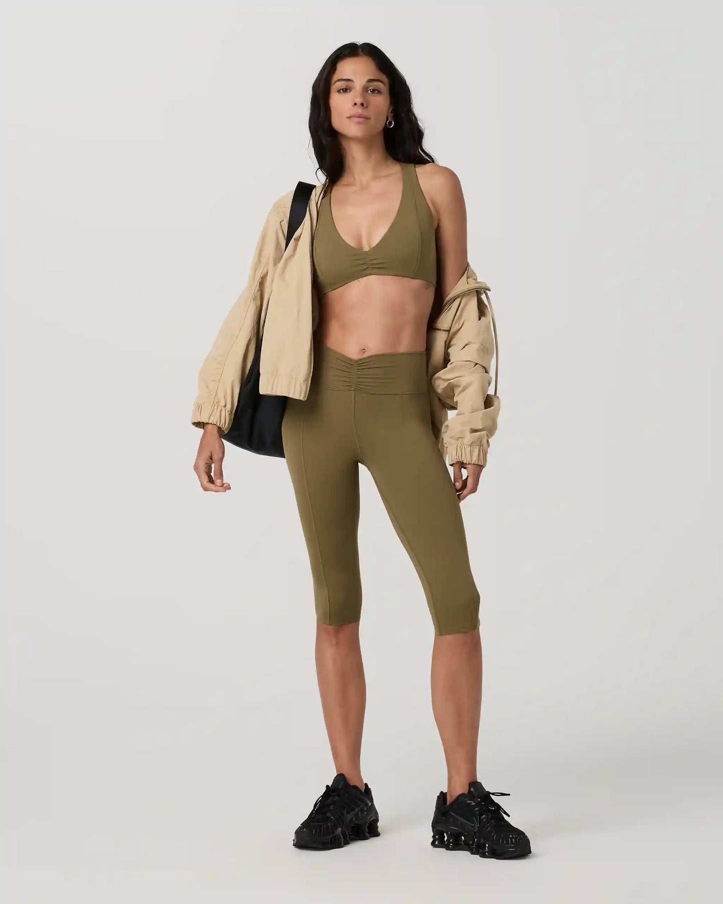 Vuori AllTheFeels™ Shirred Crop