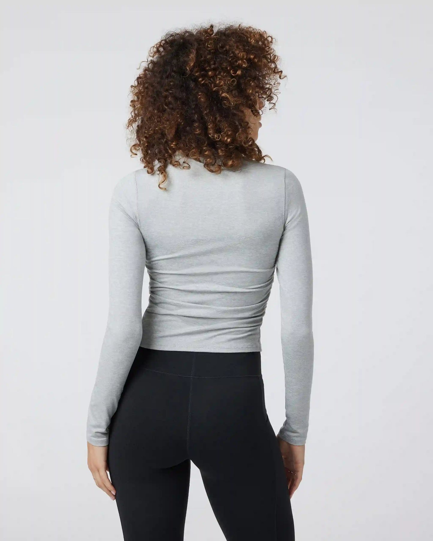 Long Sleeve Halo Ruched Tee