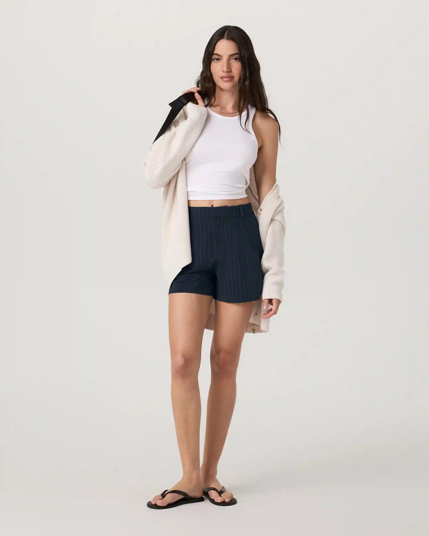Villa Pinstripe Trouser Short