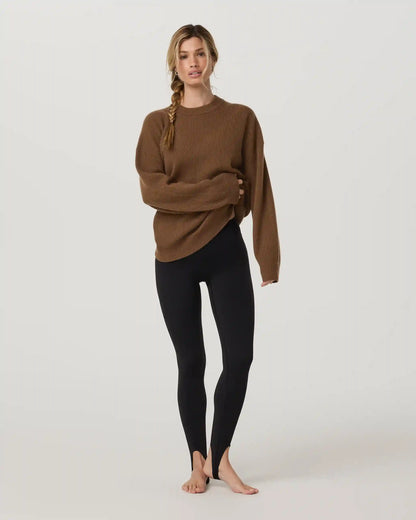 Émilie Cashmere Oversized Rib Crew