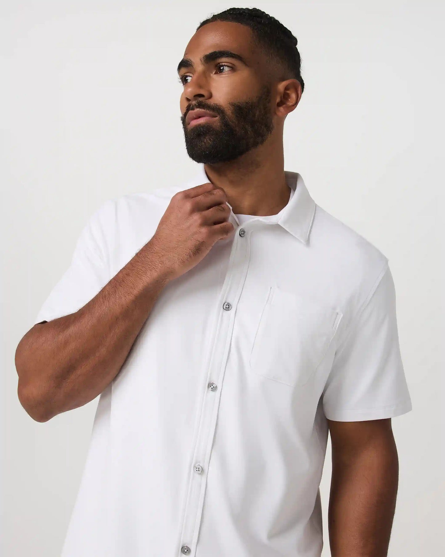 Short Sleeve Ponto Button Down Shirt