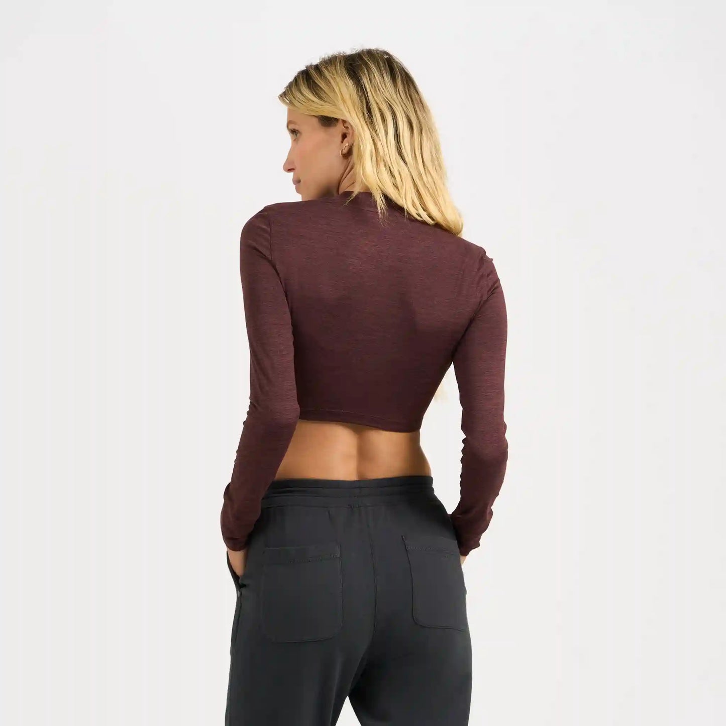 Long-Sleeve Lux Crop Tee