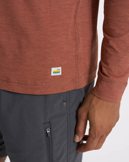 Long-Sleeve Ease Performance Henley