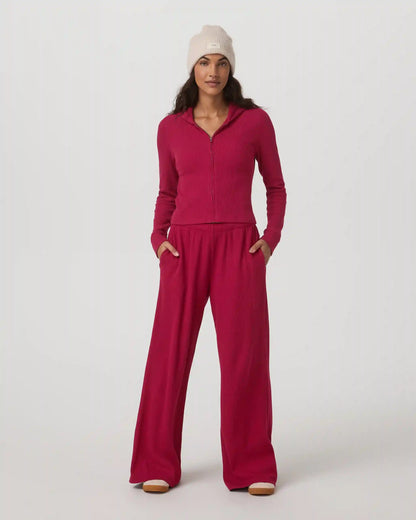 Waffle Wideleg Pant