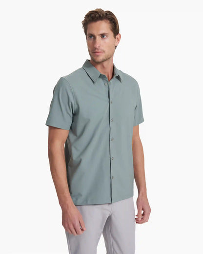 Short Sleeve Manhattan Button Down