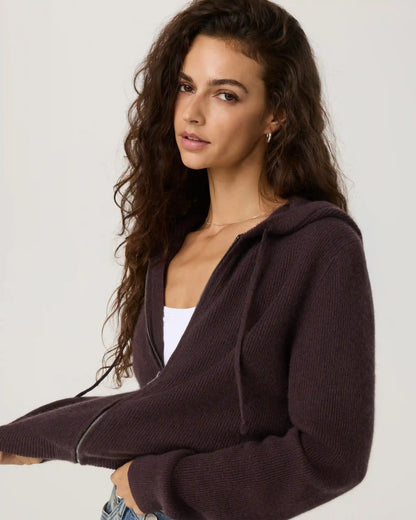 Émilie Cashmere Rib Double Zip