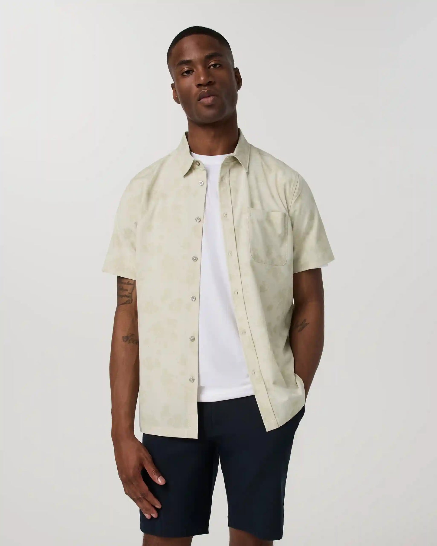 Short Sleeve Bridge Button Down