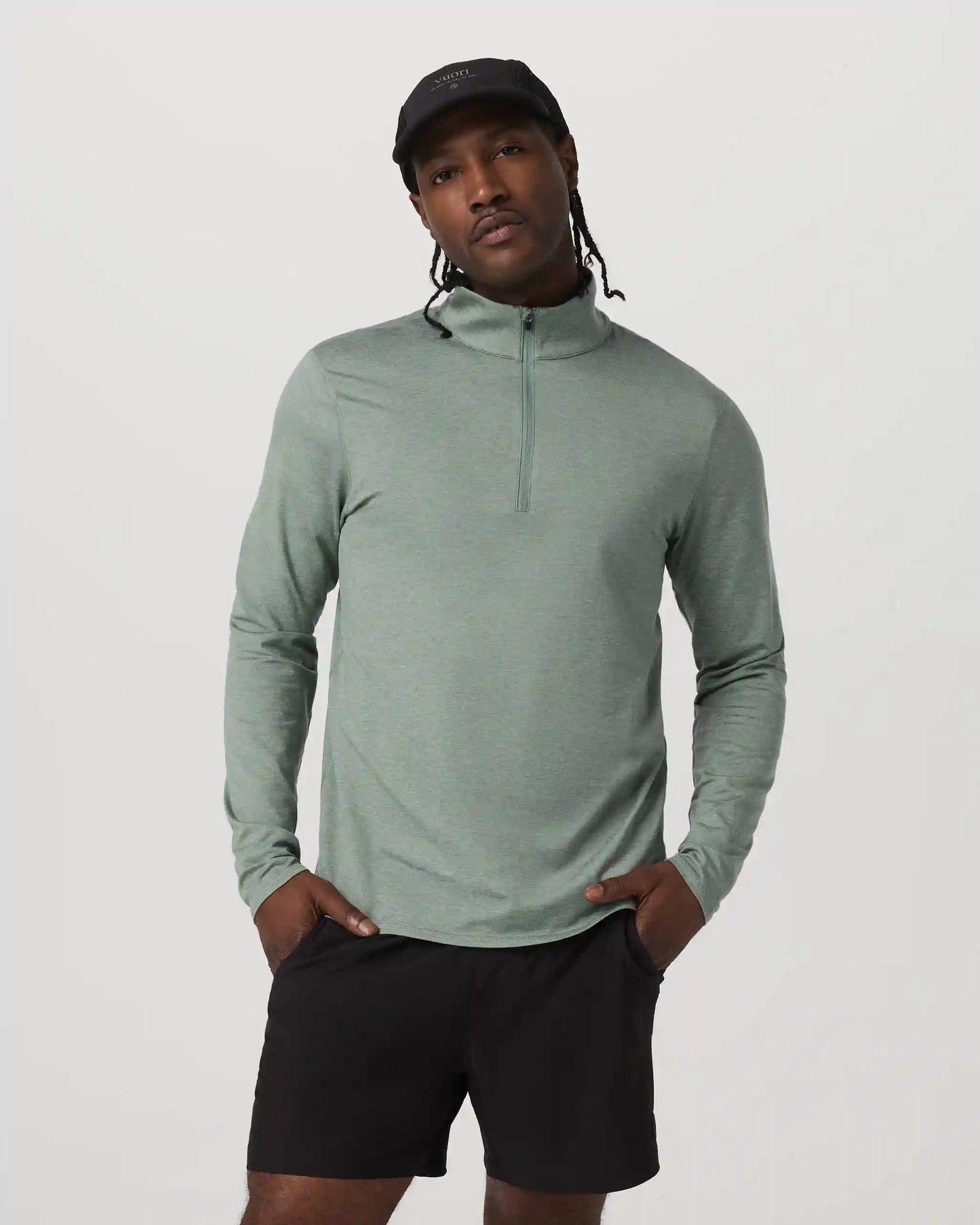 Ponto Half Zip Mock Neck