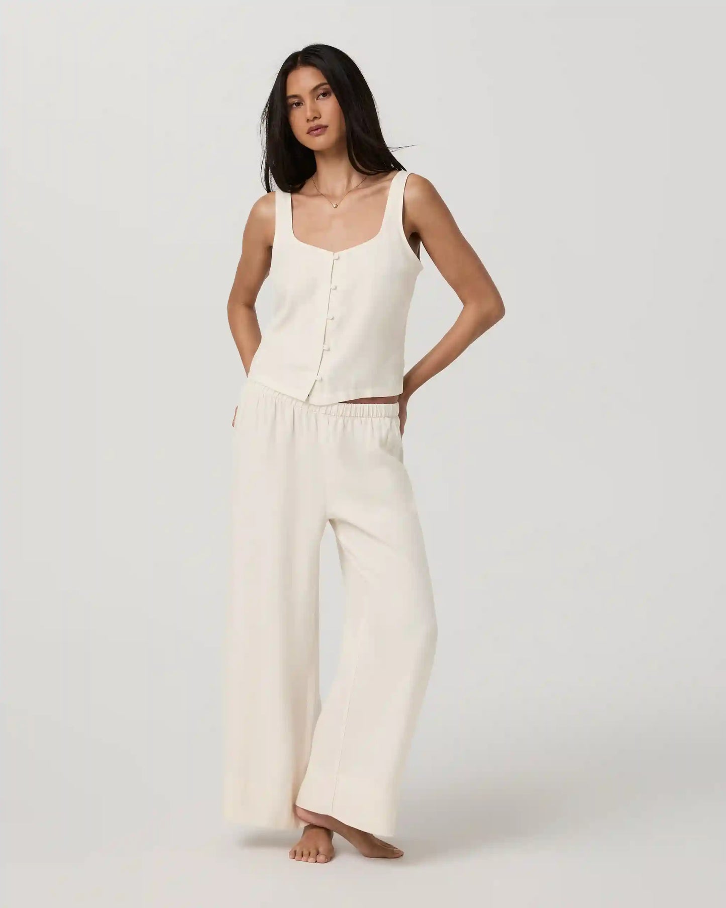 Trestles Twill Crop Wideleg Pant