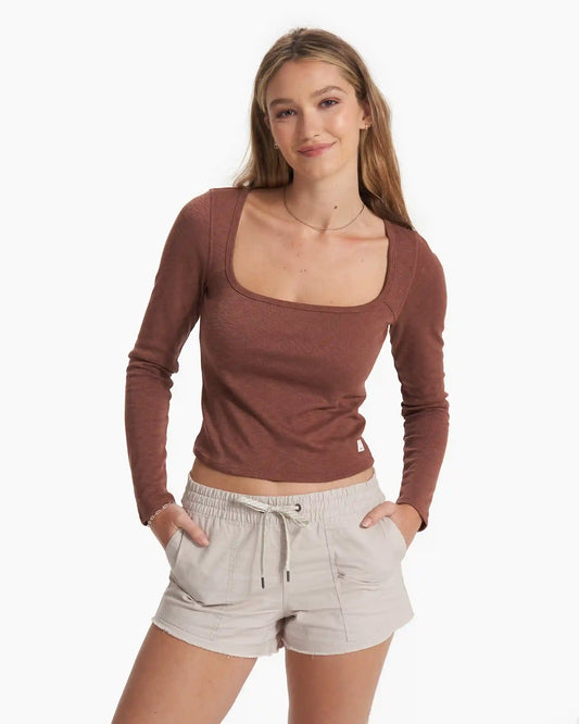 Long Sleeve Sunrise Square Neck