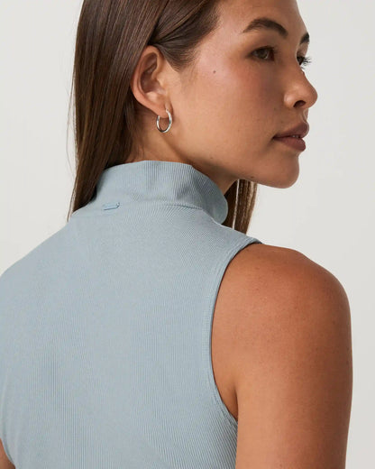 Cottony Rib Mock Neck Tank