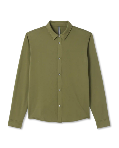 Long Sleeve Knit Oxford Button Down - Classic Fit