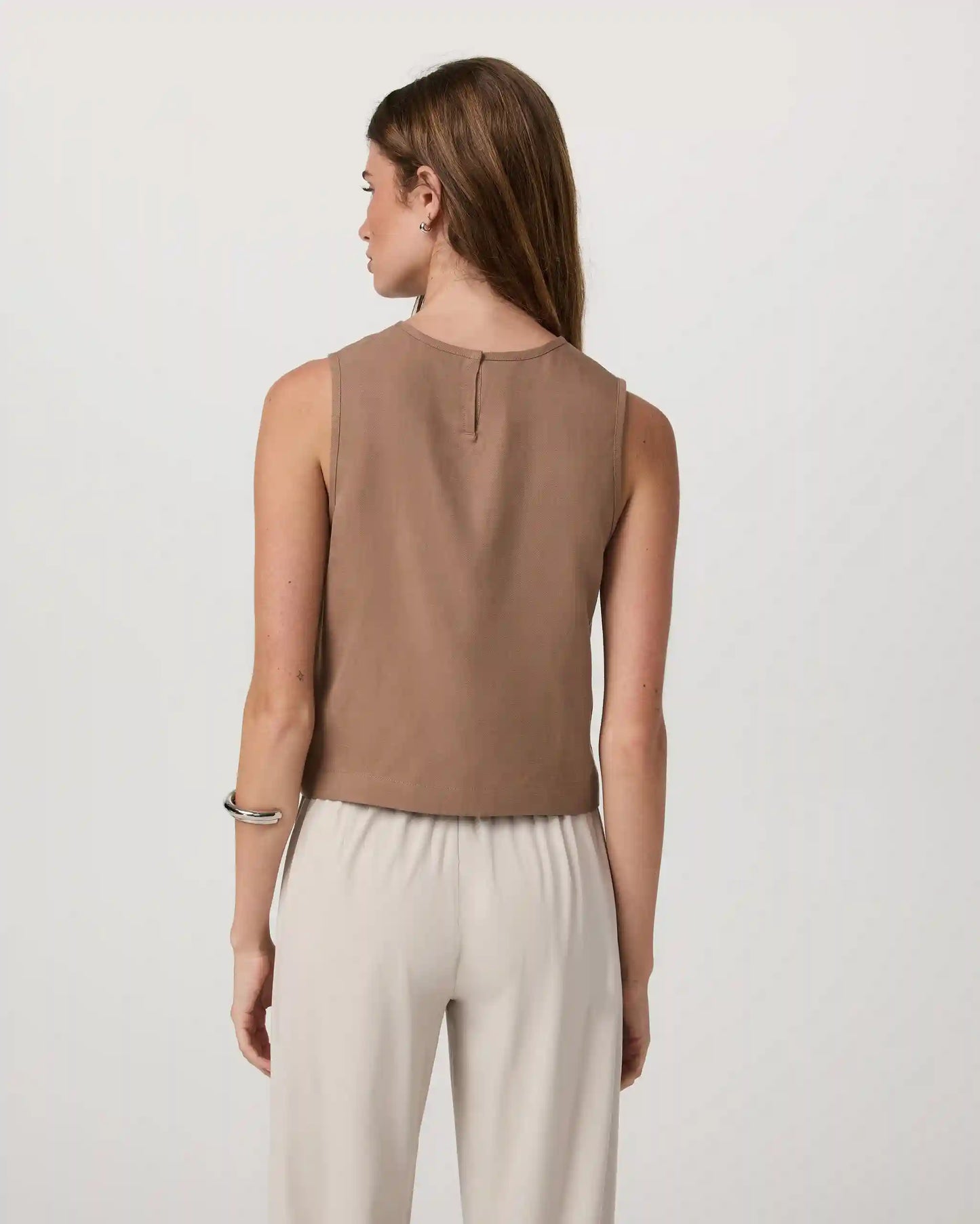 Trestles Twill Crop Tank