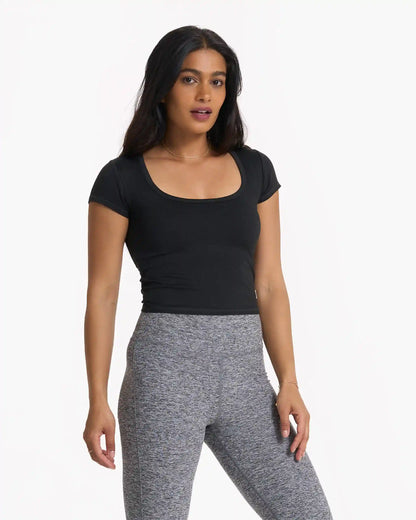 Short Sleeve Halo Crop
