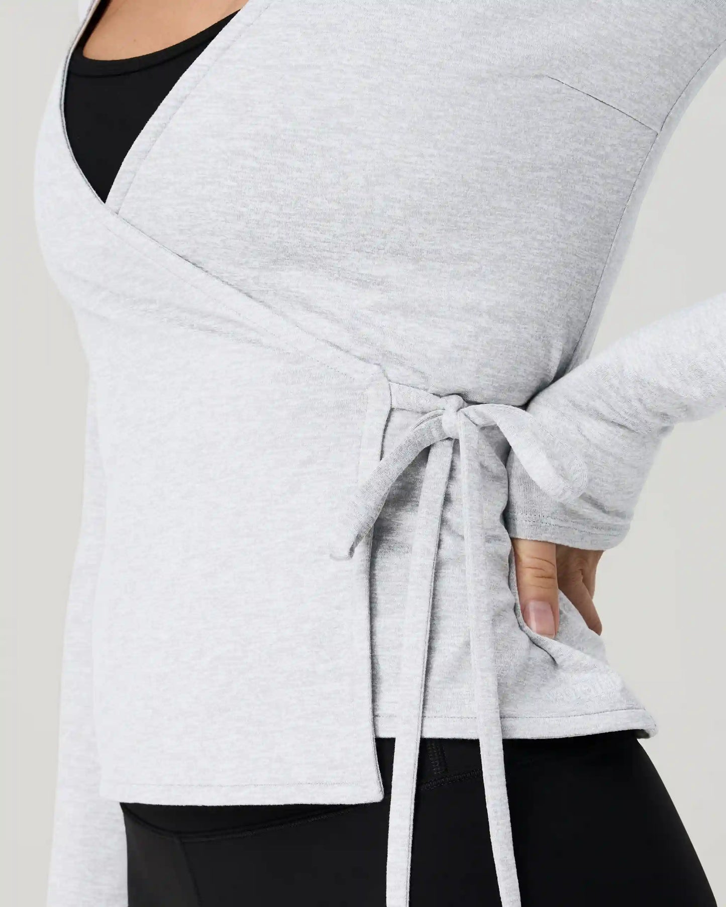 Long Sleeve Halo Wrap Top