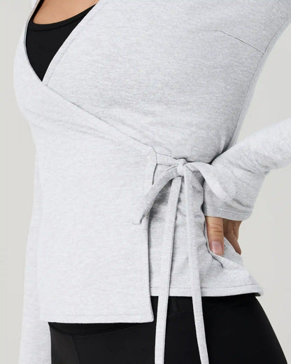 Long Sleeve Halo Wrap Top