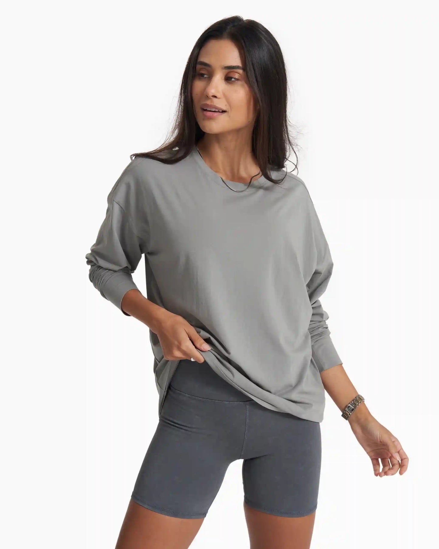 Long-Sleeve Feather Tee