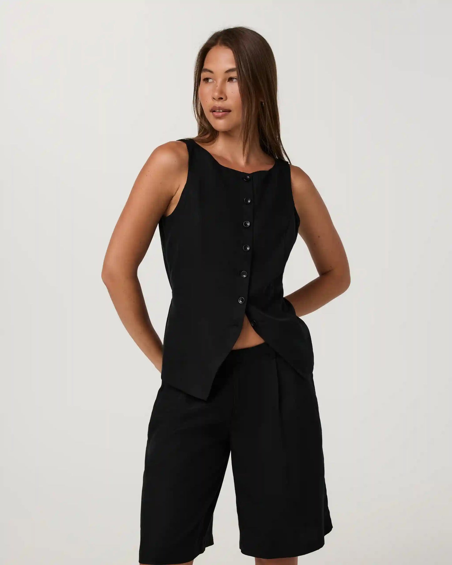 Trestles Twill Button Down Tank