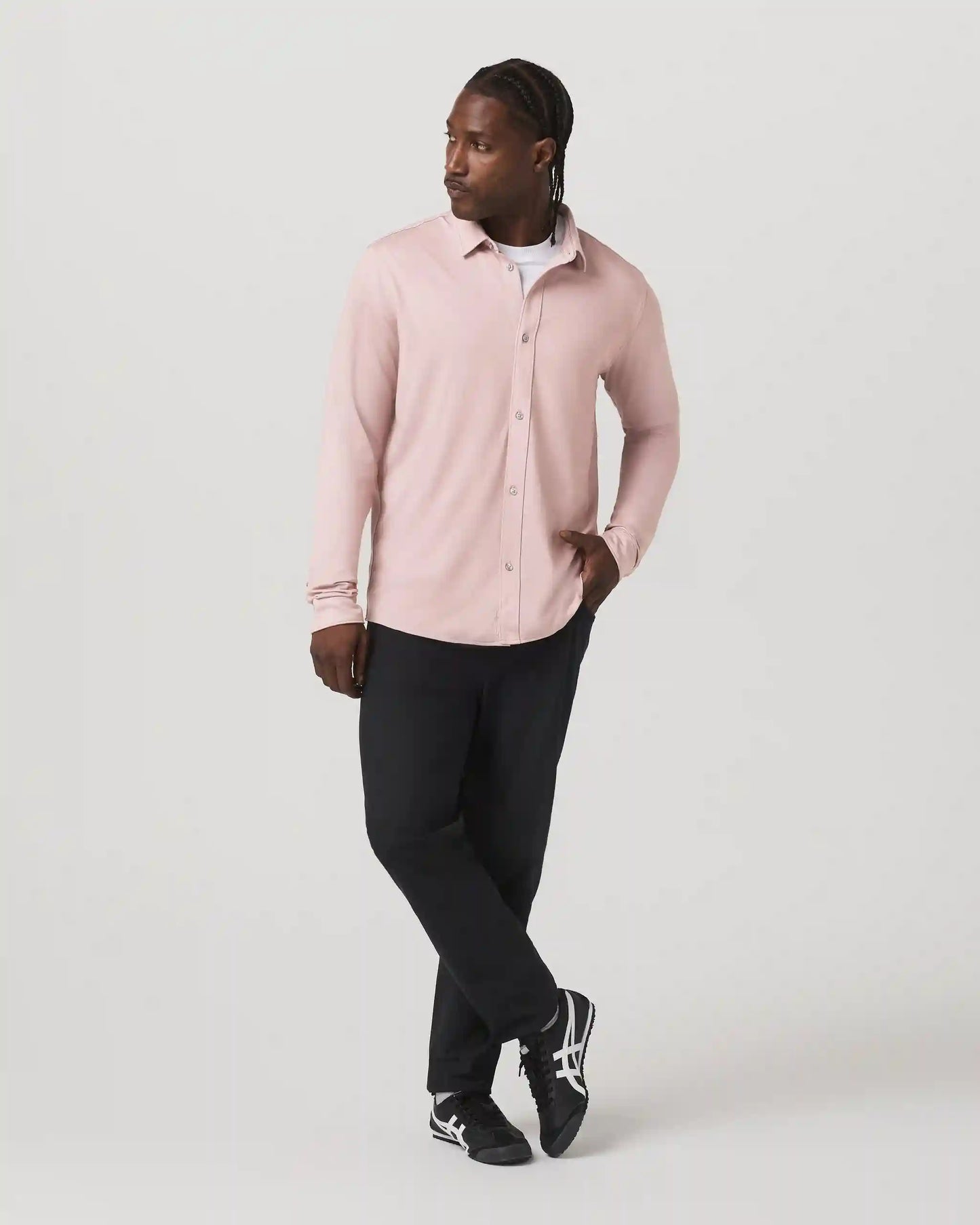 Long Sleeve Knit Oxford Button Down - Classic Fit