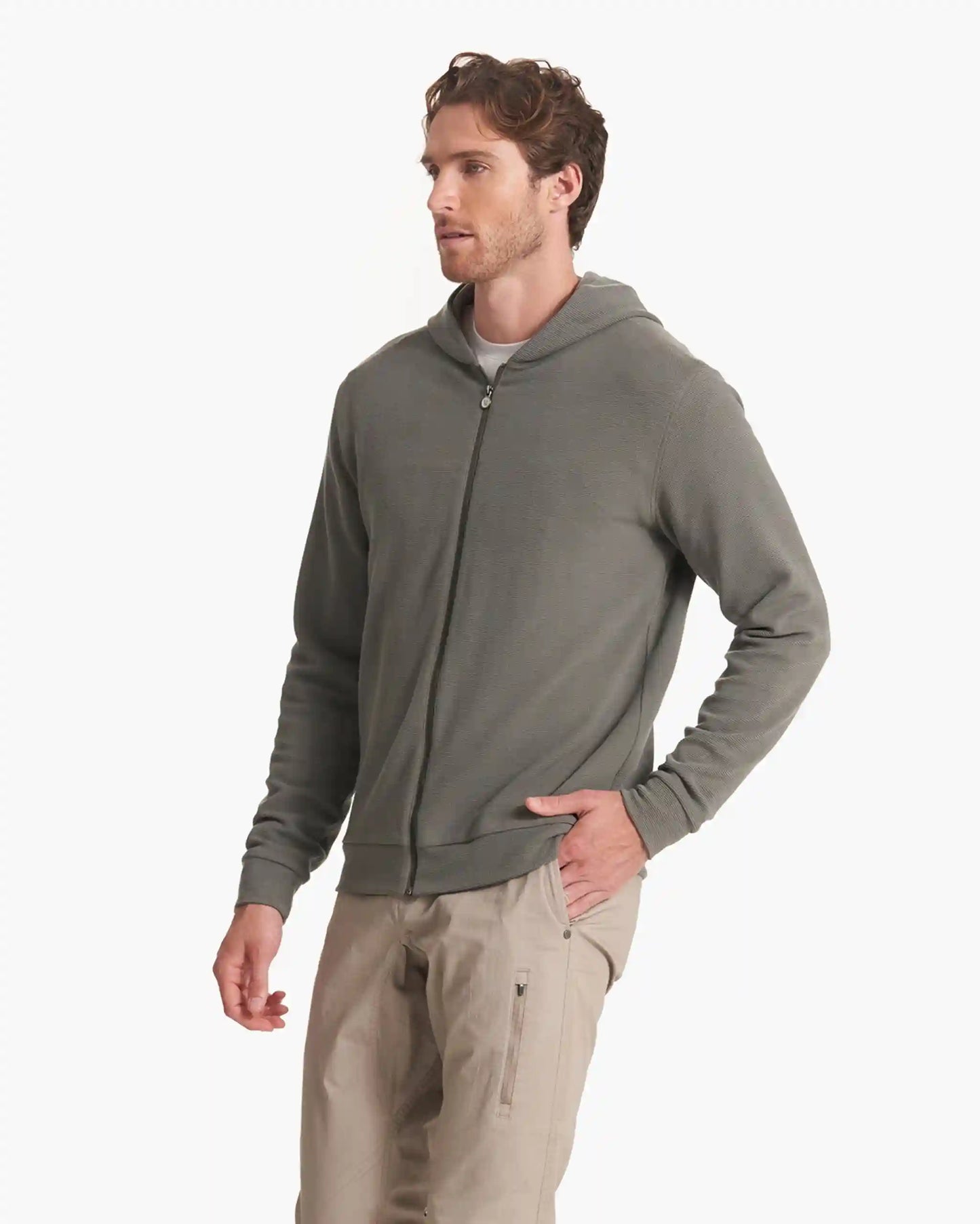 Performance Waffle Zip Hoodie