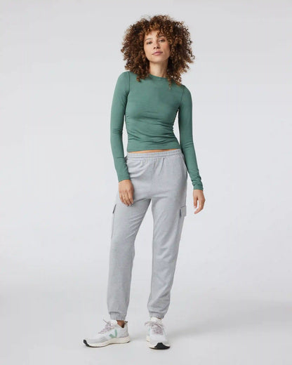 Long Sleeve Halo Ruched Tee