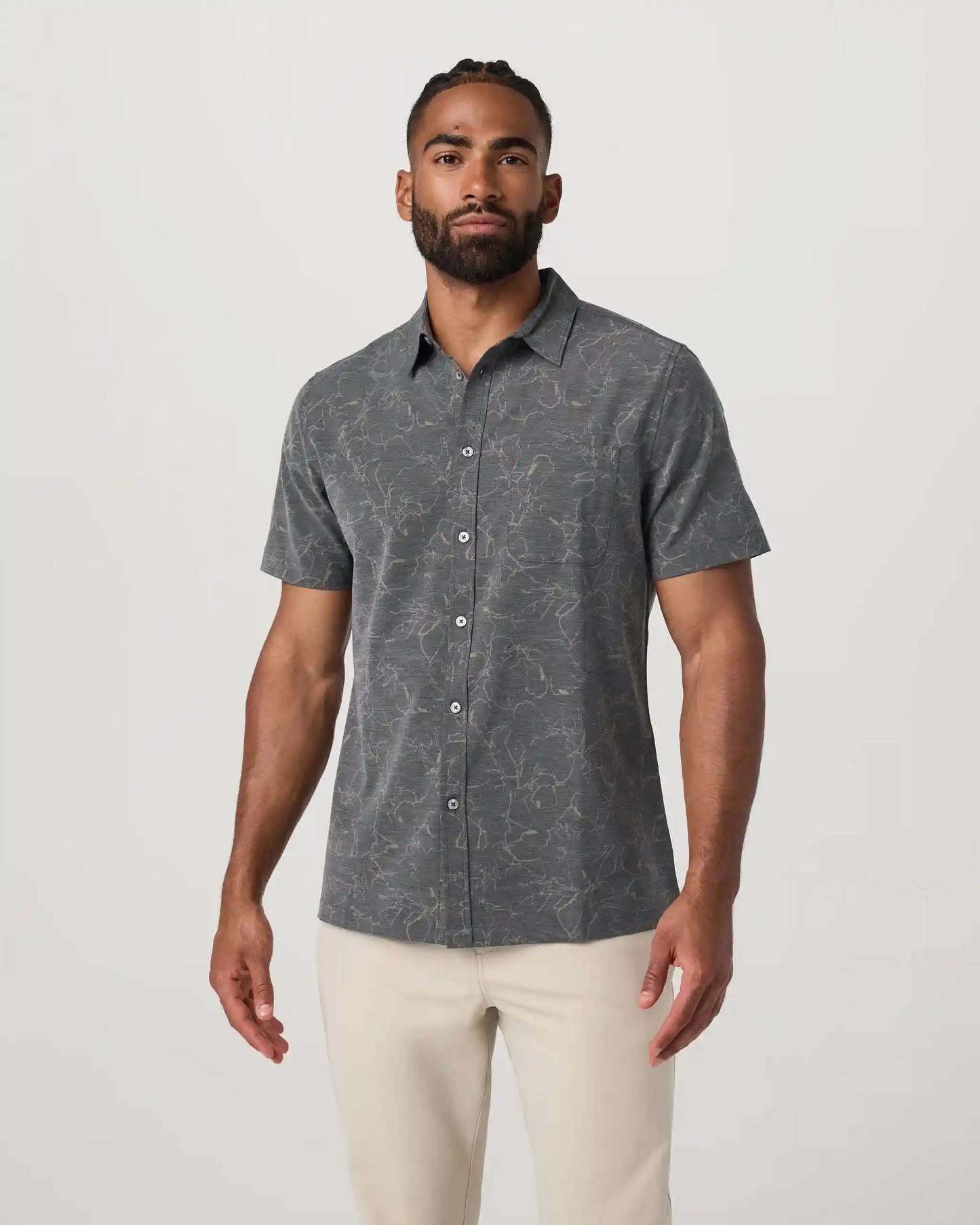 Short Sleeve Bridge Button Down