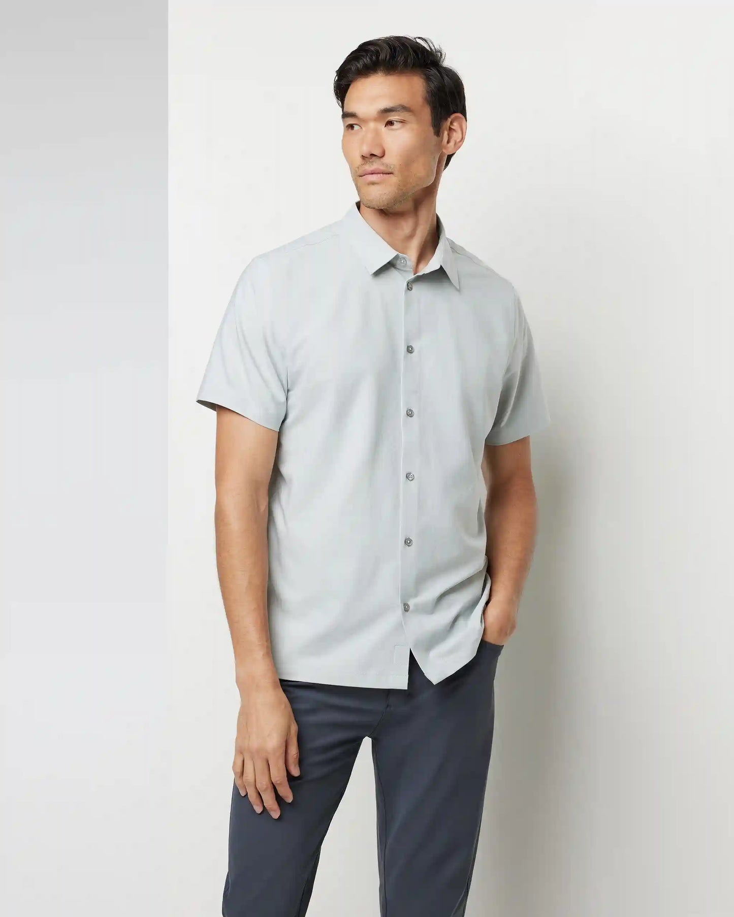 Short Sleeve Manhattan Button Down