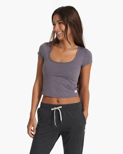 Short Sleeve Halo Crop