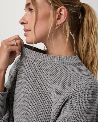 Cotton Waffle Sweater