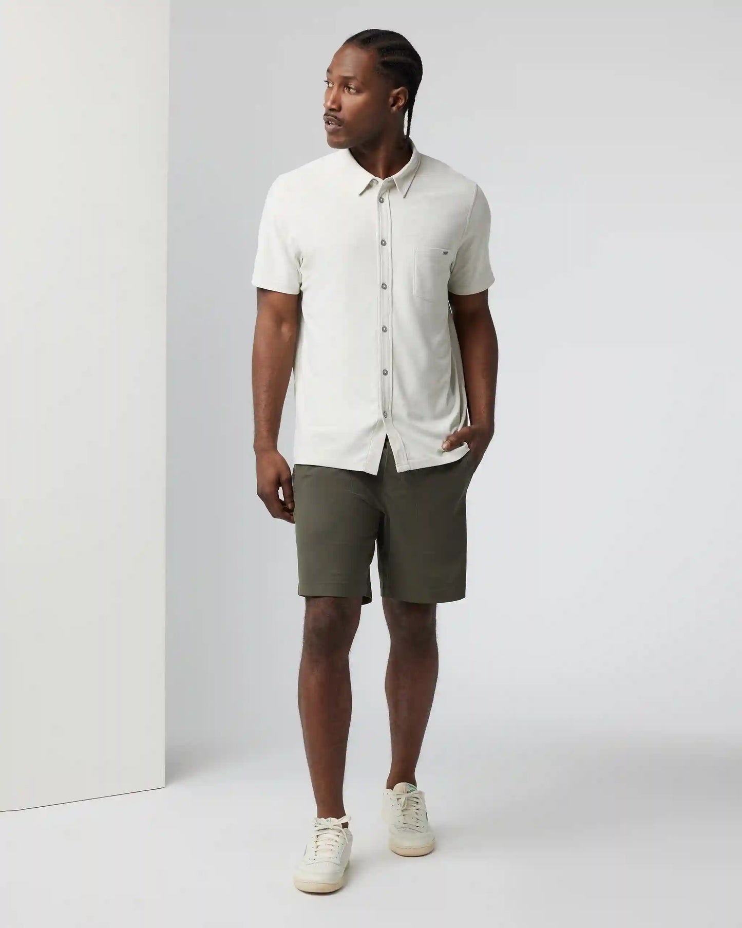 Short-Sleeve Ace Button Down