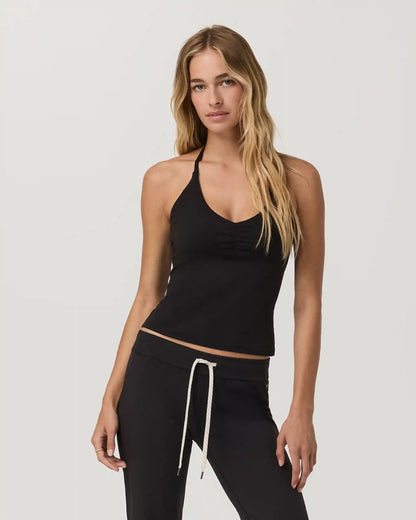 Halo Halter Ruched Top