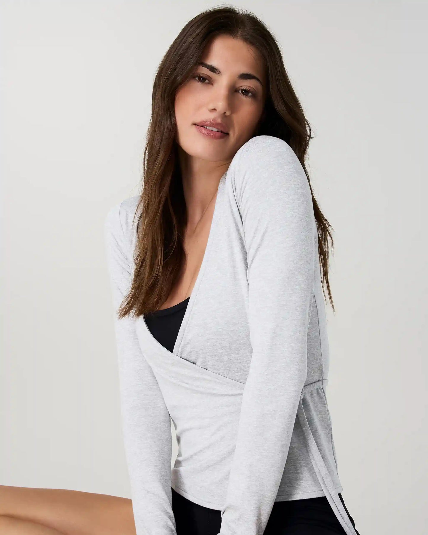 Long Sleeve Halo Wrap Top
