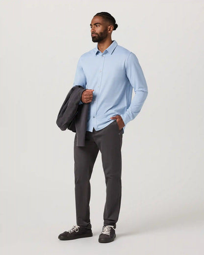 Long Sleeve Knit Oxford Button Down - Classic Fit
