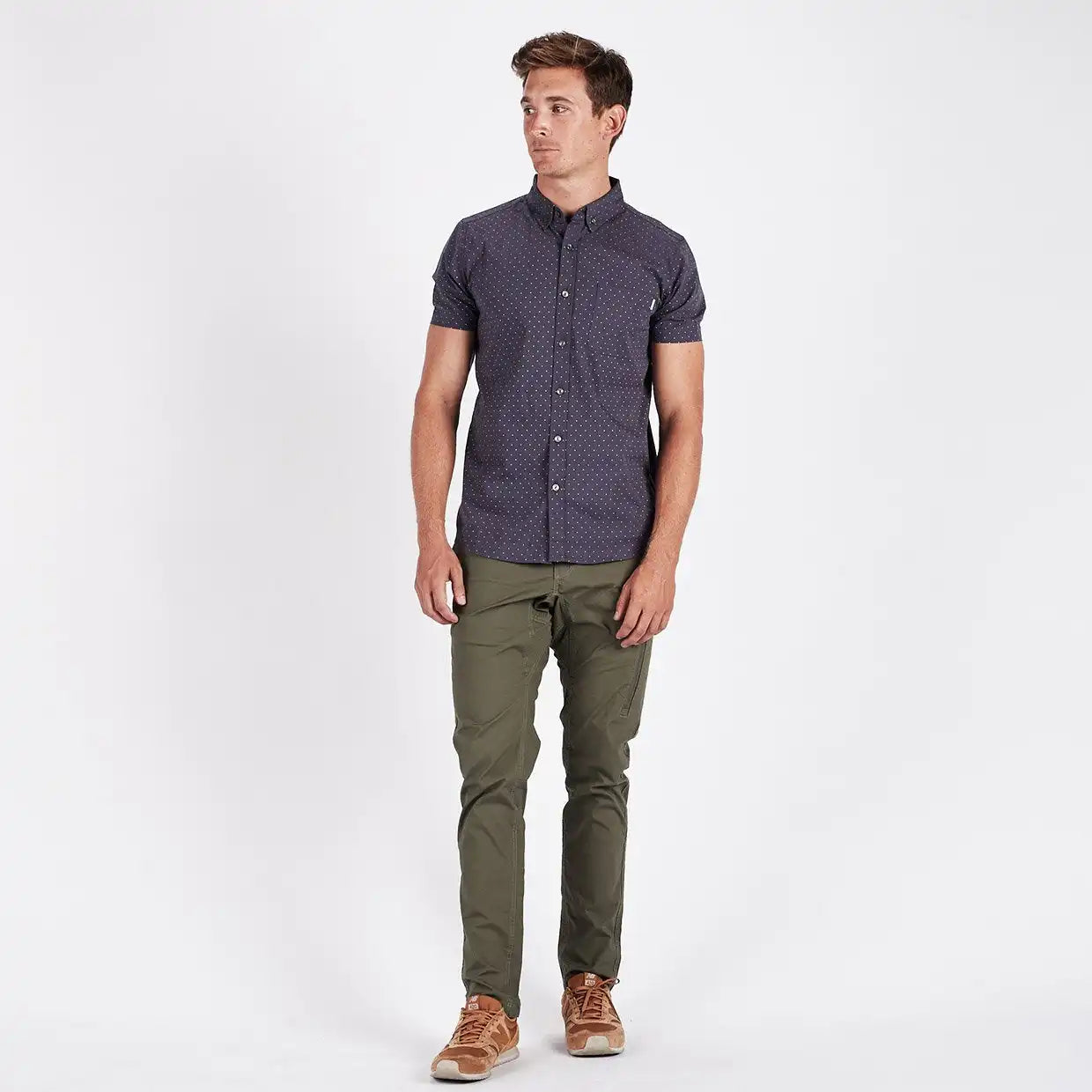 Crest Short Sleeve Button-Down